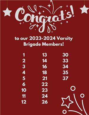 Varsity team announcement